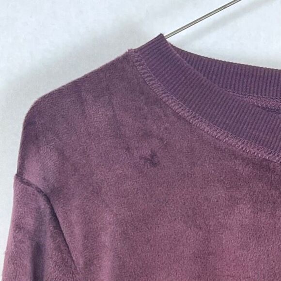 Honey Dew Lounge Set Women's Small Plum Purple Soft Velour Sweatsuit 2 Piece - Picture 5 of 16